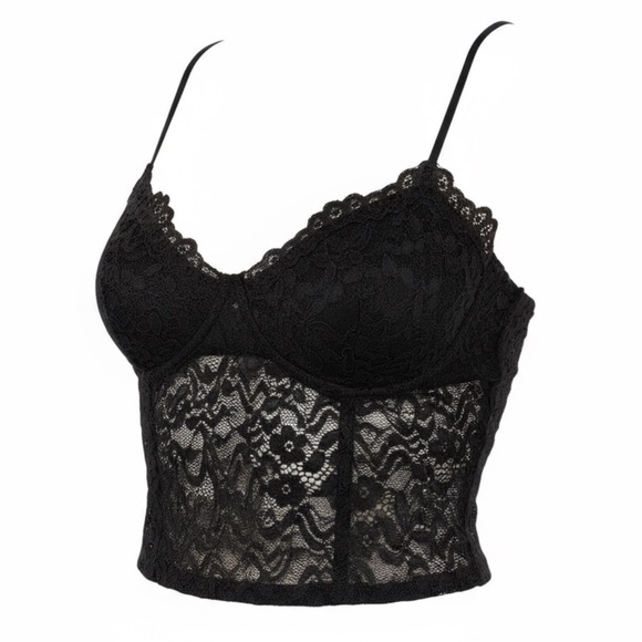 Zara lace crop bralette size small NWT - Picture 2 of 7